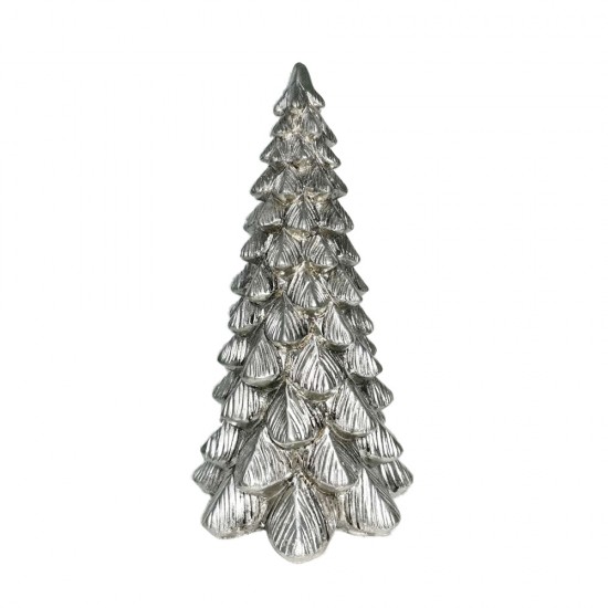 ABIES DECO ΔΕΝΤΡΟ POLYRESIN ΑΣΗΜΙ 16x16xH30cm