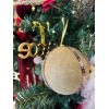 XMAS GLAM GOLD 1 ΜΠΑΛΑ POLYFOAM ΥΦΑΣΜΑ ΧΡΥΣΟ 10x10xH10cm