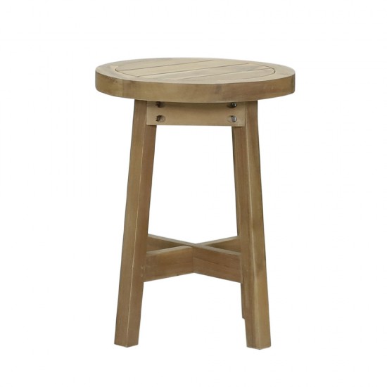 ANASA SIDE TABLE LIGHT TEAK 40x40xH48cm