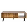 ARABICA COFFEE TABLE SONOMA ΜΑΥΡΟ ΜΑΥΡΟ 110x60xH35cm