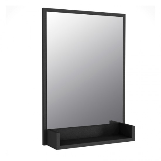 Καθρέπτης τοίχου Costa από μελαμίνη χρώμα μαύρο 45x12x75εκ.