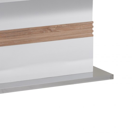 Τραπέζι Zoekrin λευκό mdf 200x100x76εκ