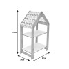 Ραφιέρα Montessori Zoilen λευκό-ροζ mdf 50x30x80εκ