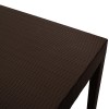 Τραπέζι Gabi PP χρώμα καφέ 80x80x77εκ