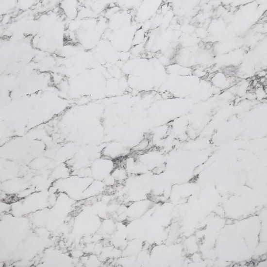 HPL (High Pressure Laminated) Επιφάνεια Τραπεζιού Απόχρωση White Marble, Εξωτερικού χώρου 60x110cm