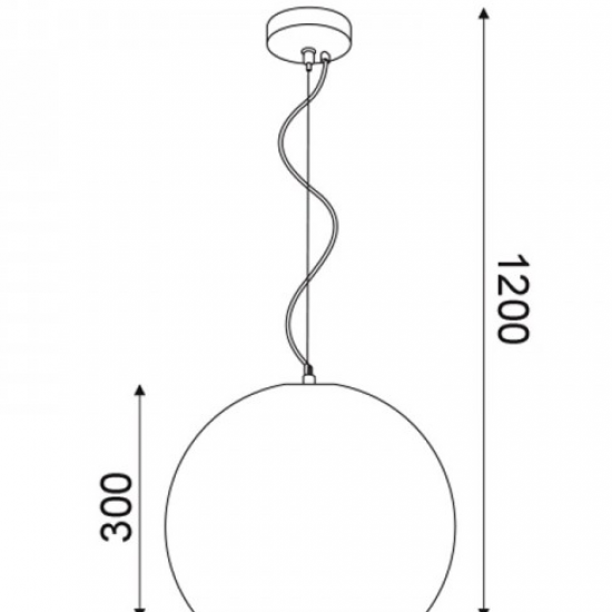 ΚΡΕΜΑΣΤΟ Φ/Σ 1ΧΕ27 ΜΠΕΖ ΠΗΛΟΣ Φ35ΧΗ120CM