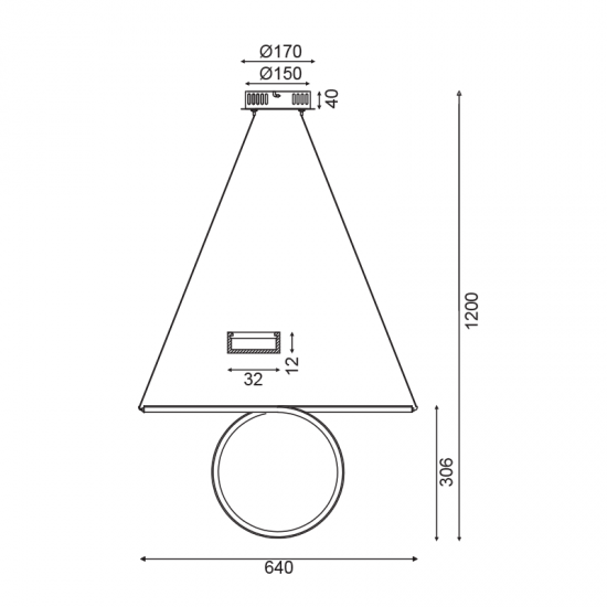 KLASMA ΚΡΕΜΑΣΤΟ ΦΩΤΙΣΤΙΚΟ LED ΑΛΟΥΜΙΝΙΟ ΜΑΥΡΟ 64x17xΗ120CM