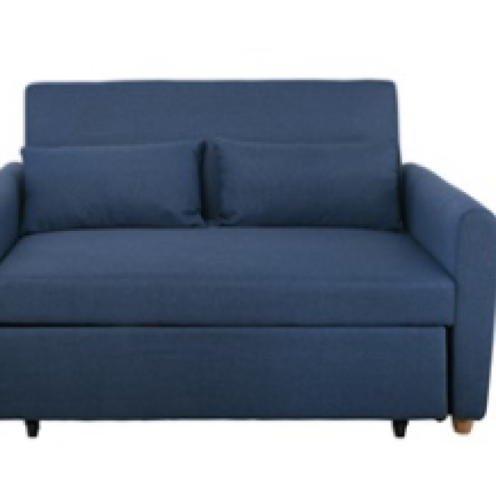 MOTTO Καναπές - Κρεβάτι Σαλονιού - Καθιστικού, Ύφασμα Μπλε 140x86x86cm