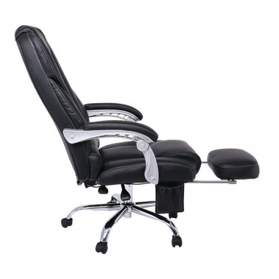 BF8550 Massage Relax Πολυθρόνα Γραφείου Διευθυντή, Pu Μαύρο 70x73x118
