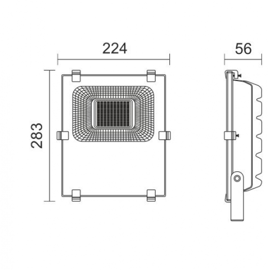 ΠΡΟΒΟΛΕAΣ LED SMD 50W 3000K