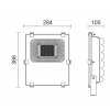 ΠΡΟΒΟΛΕAΣ LED SMD 150W 6000K