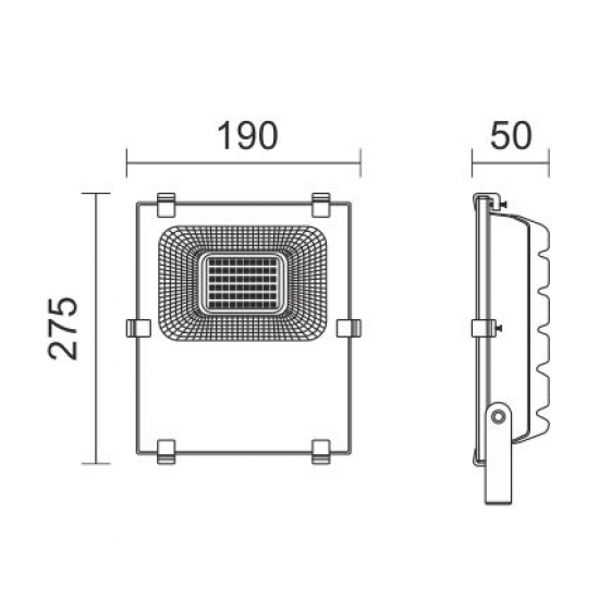 ΠΡΟΒΟΛΕAΣ LED SMD 30W 3000K